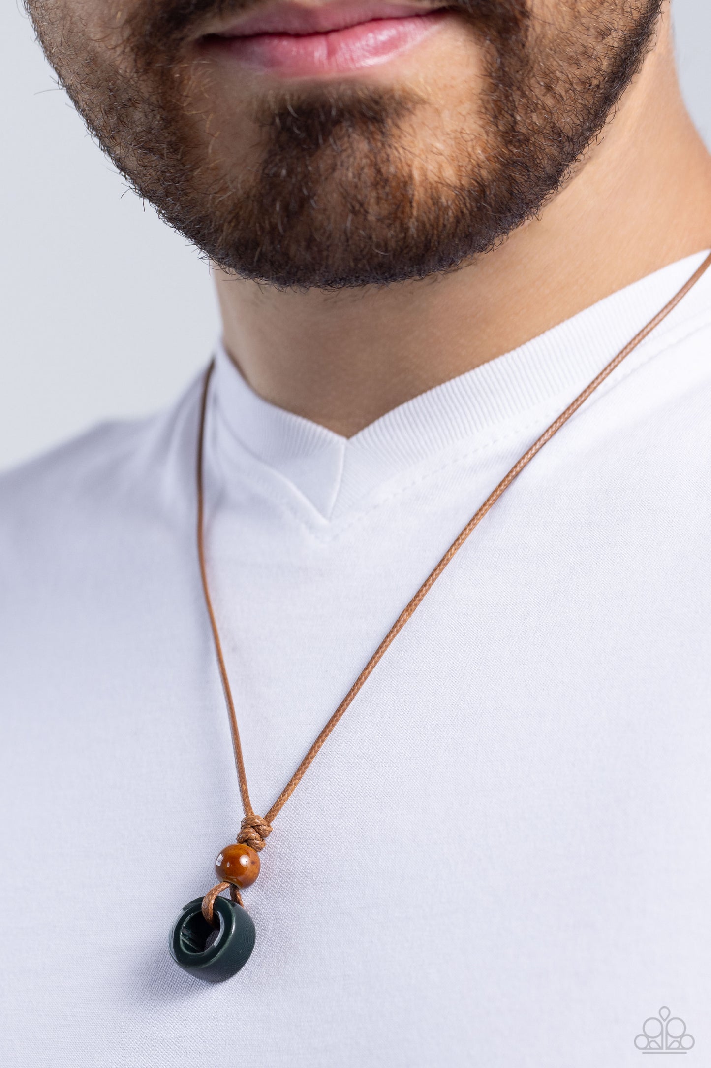 Sunset Sabbatical - Green Urban Necklace - Paparazzi - Dare2bdazzlin N Jewelry