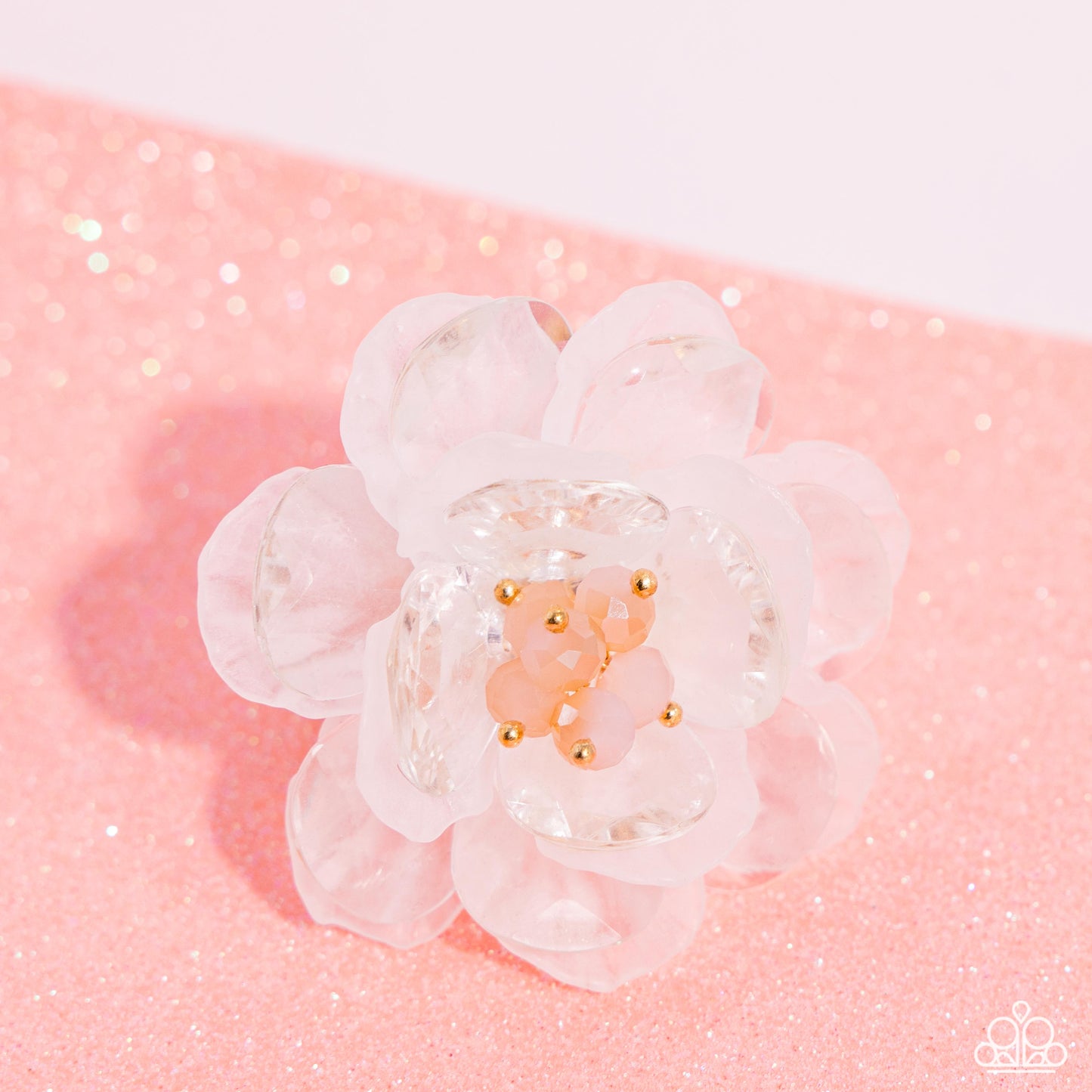 Petal Privilege - White Ring - Paparazzi - Dare2bdazzlin N Jewelry