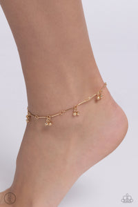 A SMILE A Minute - Gold Anklet - Paparazzi - Dare2bdazzlin N Jewelry
