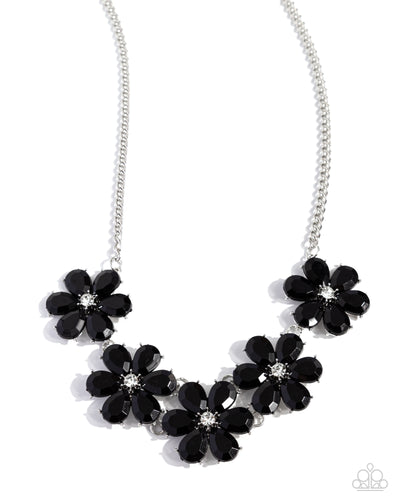 Floral Fun - Black Necklace - Paparazzi - Dare2bdazzlin N Jewelry