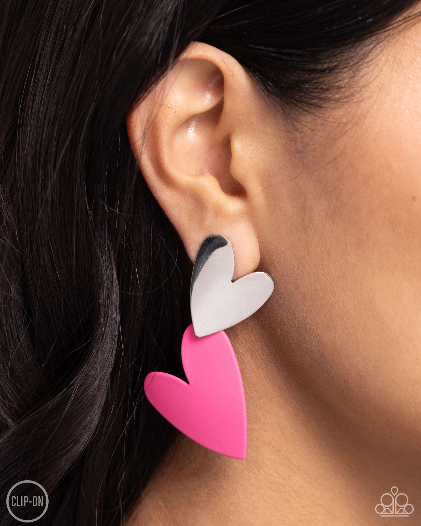 Romantic Occasion - Pink Clip-on Earring - Paparazzi - Dare2bdazzlin N Jewelry