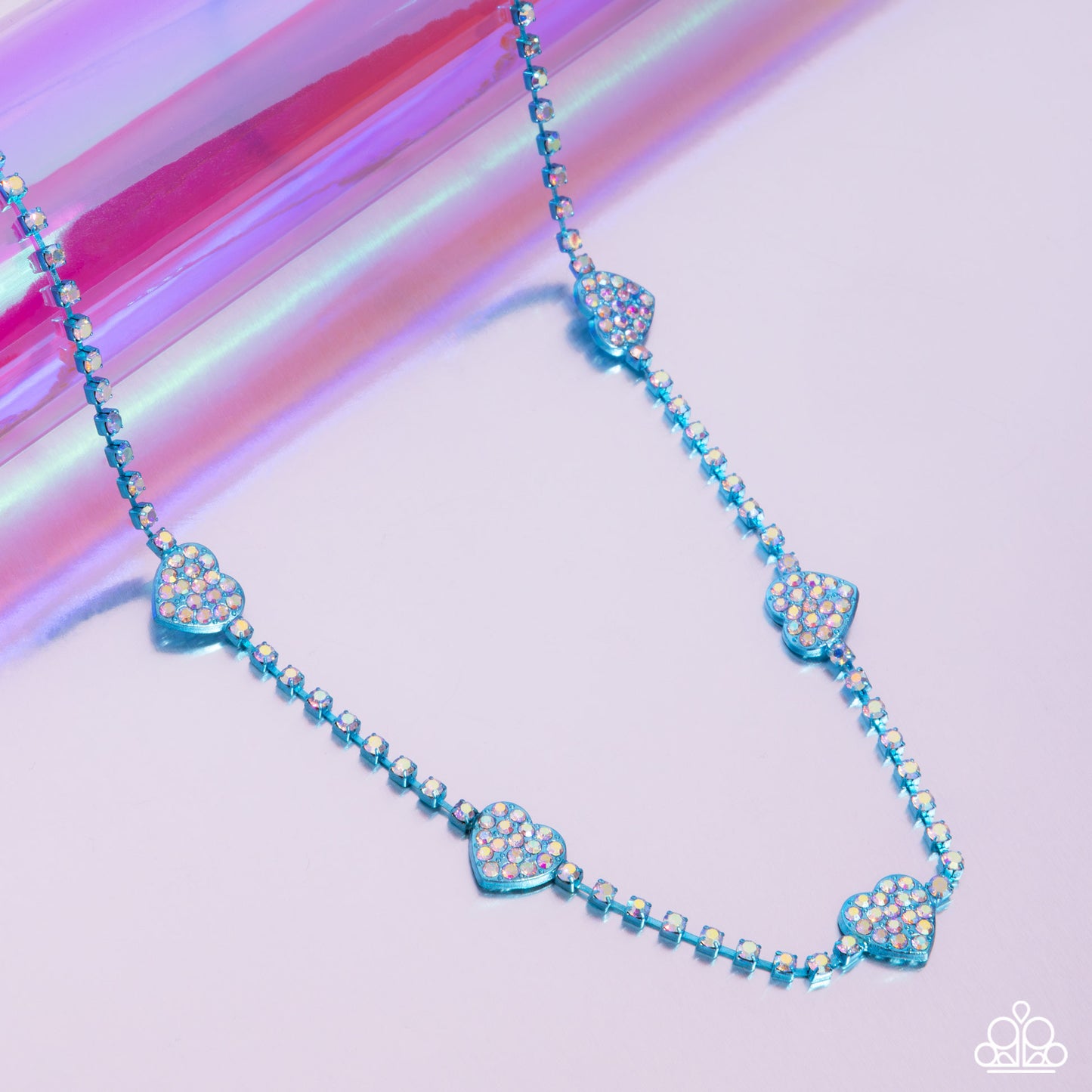 Homecoming Hearts - Blue Necklace - Paparazzi - Dare2bdazzlin N Jewelry