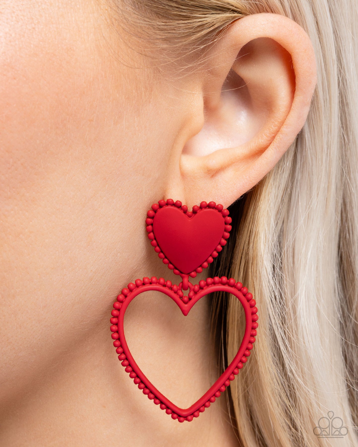 Casual Chemistry - Red Post Earring - Paparazzi - Dare2bdazzlin N Jewelry