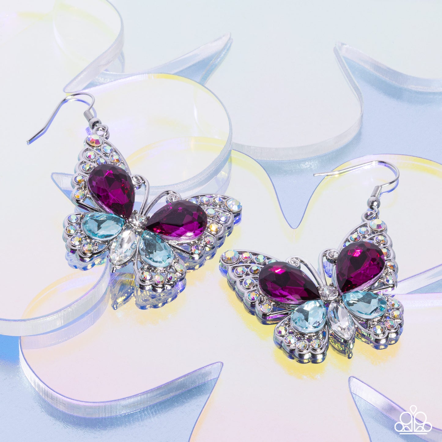 Teardrop Takeoff - Multi Earring - Paparazzi - Dare2bdazzlin N Jewelry