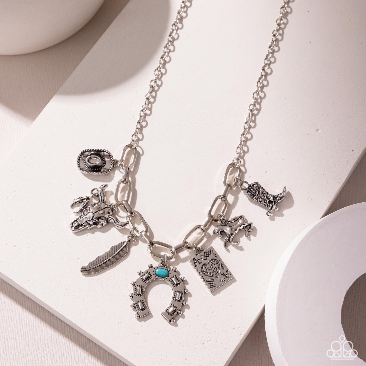 Saloon Girl - Blue Necklace - Paparazzi - Dare2bdazzlin N Jewelry