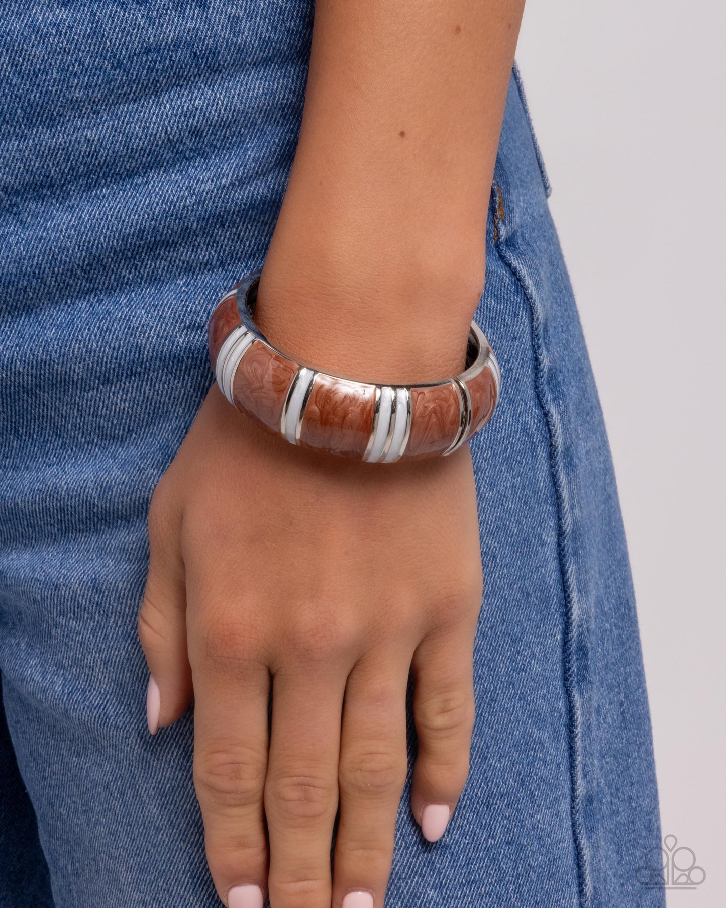 Pearly Persistence - Brown Bracelet - Paparazzi - Dare2bdazzlin N Jewelry