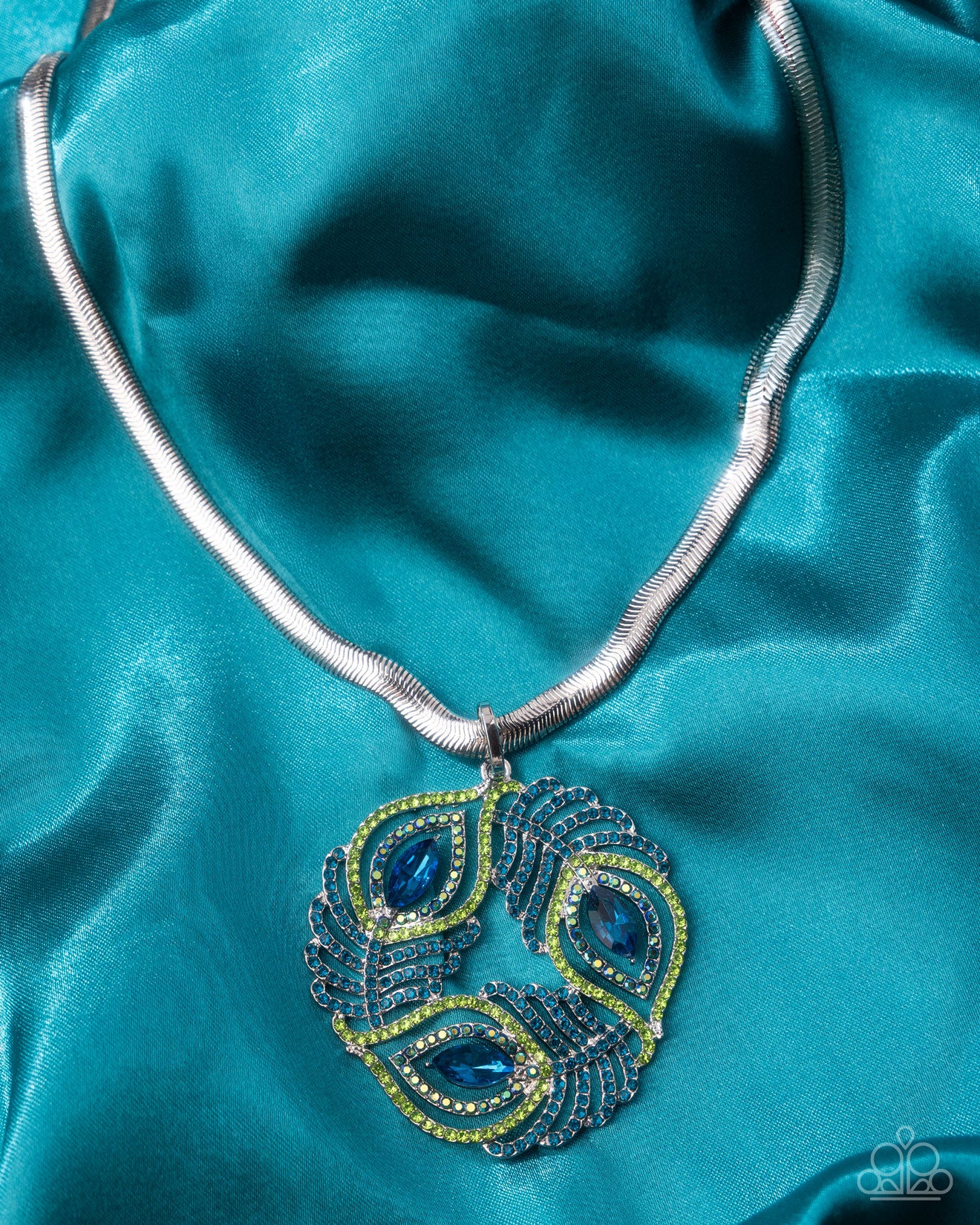 Peacock Patchwork - Multi Necklace - Paparazzi - Dare2bdazzlin N Jewelry
