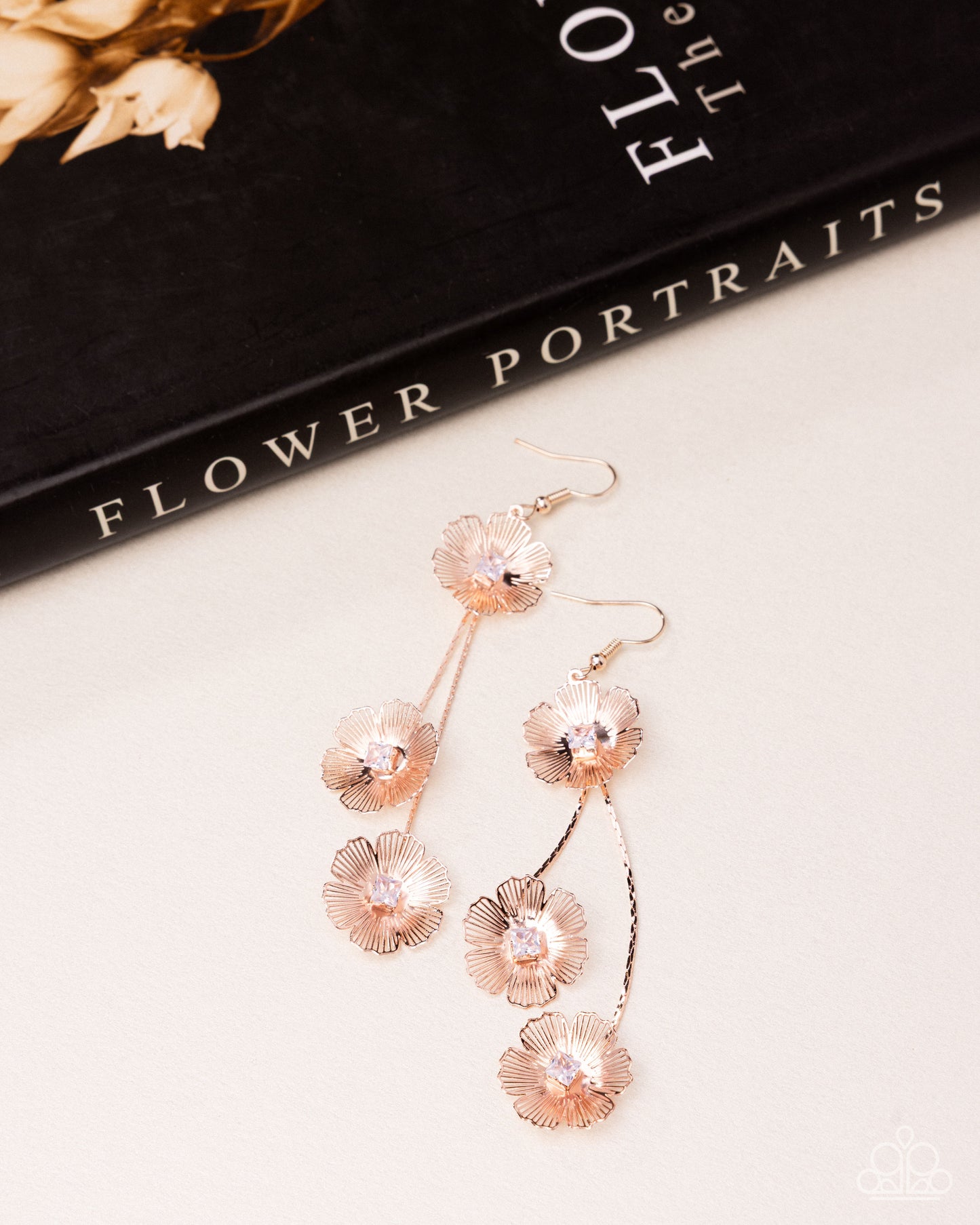 Audaciously Aerial - Rose Gold Earring - Paparazzi