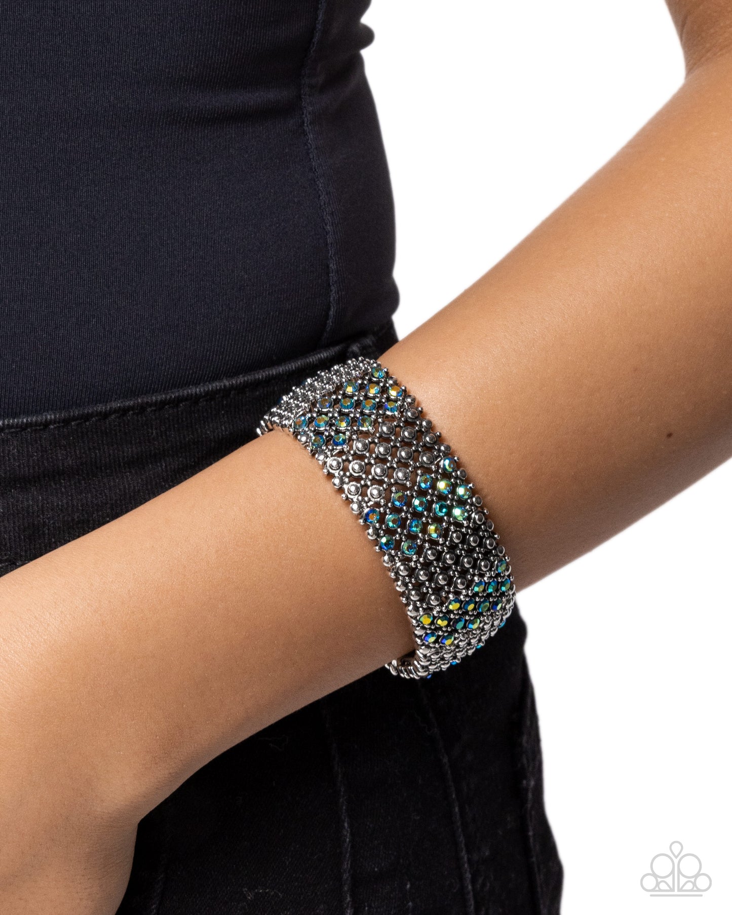 Precious Patchwork - Blue Bracelet - Paparazzi - Dare2bdazzlin N Jewelry