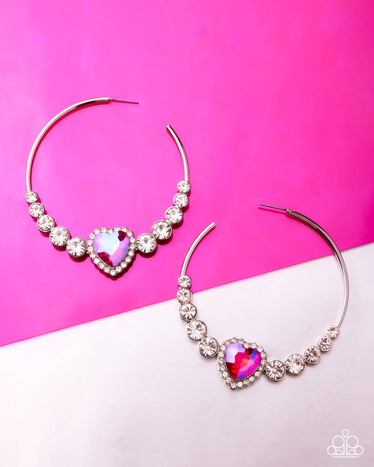 Courting Confidence - Pink Hoop Earring - Paparazzi