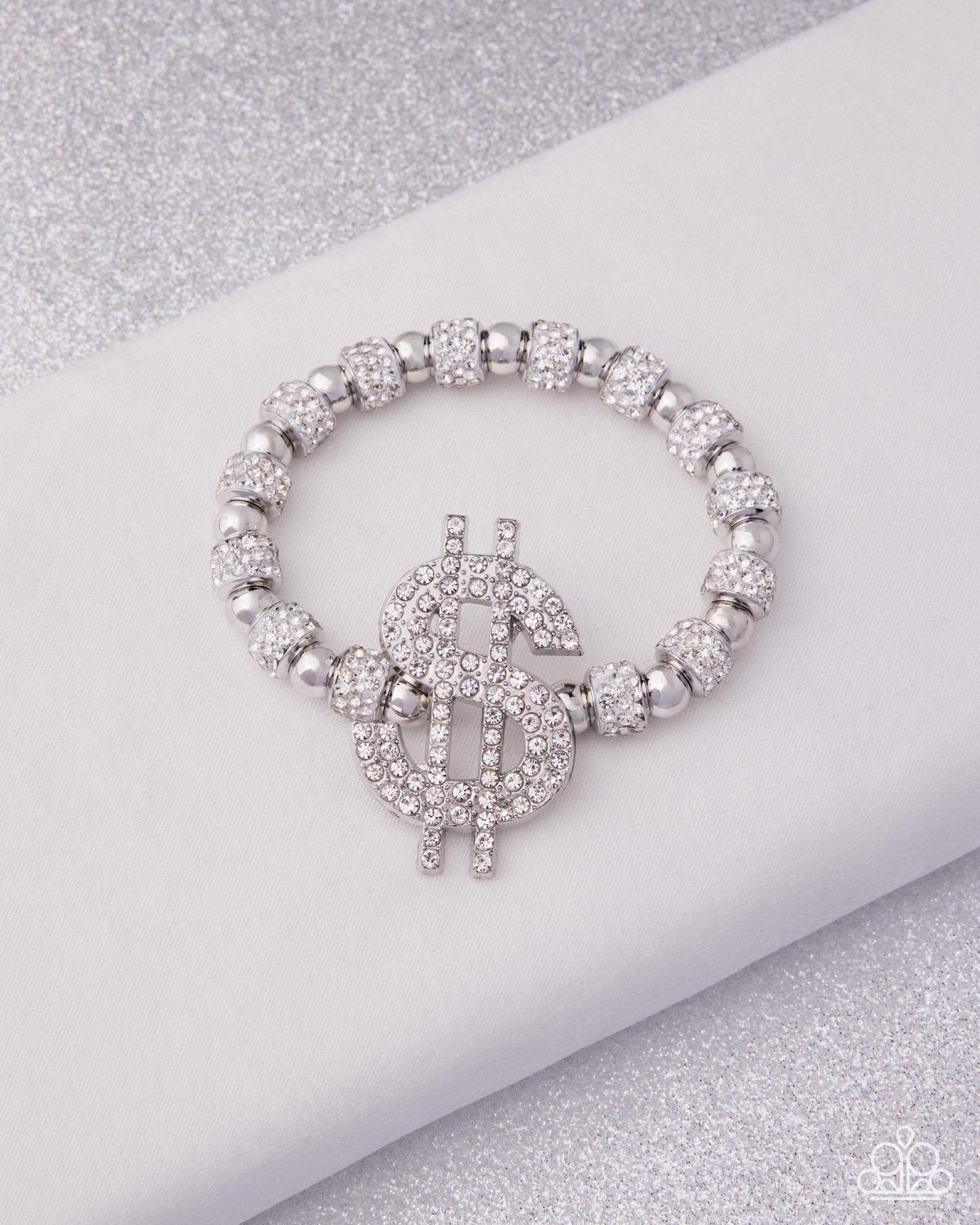 Wealthy Whimsy - White Bracelet