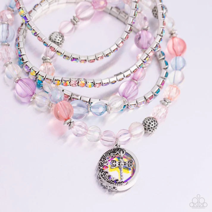 Dream On Dragonfly Multi Bracelet - Paparazzi - Dare2bdazzlin N Jewelry