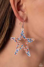 Rockstar Energy White Earring - Paparazzi - Dare2bdazzlin N Jewelry