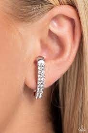 Sliding Series White Post - Illusion - Paparazzi - Dare2bdazzlin N Jewelry