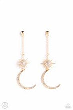 Load image into Gallery viewer, Stellar Showstopper Gold Post Earring - Paparazzi - Dare2bdazzlin N Jewelry
