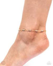 Load image into Gallery viewer, Simple Sass Gold Anklet - Paparazzi - Dare2bdazzlin N Jewelry
