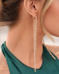 Elevated Elegance Gold Post Earring - Paparazzi - Dare2bdazzlin N Jewelry
