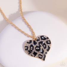 Cheetah Compound Gold Necklace - Paparazzi - Dare2bdazzlin N Jewelry