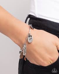 First-Time Mom Silver Bracelet - Paparazzi - Dare2bdazzlin N Jewelry