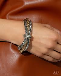 Faceted Facade Multi Bracelet - Paparazzi - Dare2bdazzlin N Jewelry