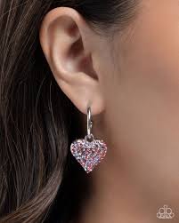 Heartfelt Hypnosis Purple Hoop Earring - Paparazzi - Dare2bdazzlin N Jewelry