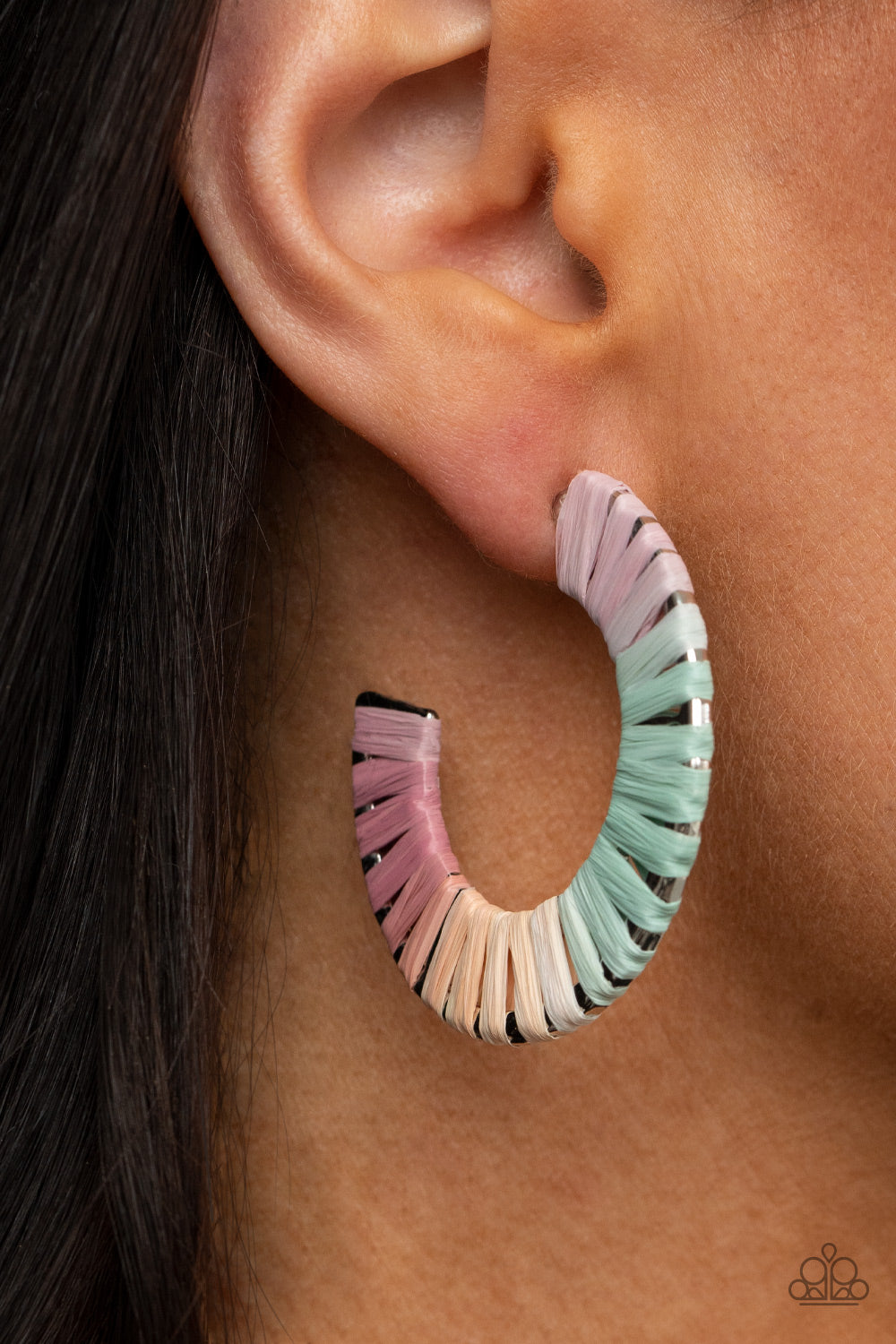 A Chance of RAINBOWS - Multi Earring - Paparazzi - Dare2bdazzlin N Jewelry