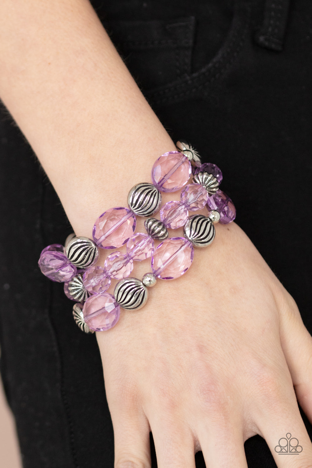 Crystal Charisma - Purple Bracelet - Paparazzi - Dare2bdazzlin N Jewelry