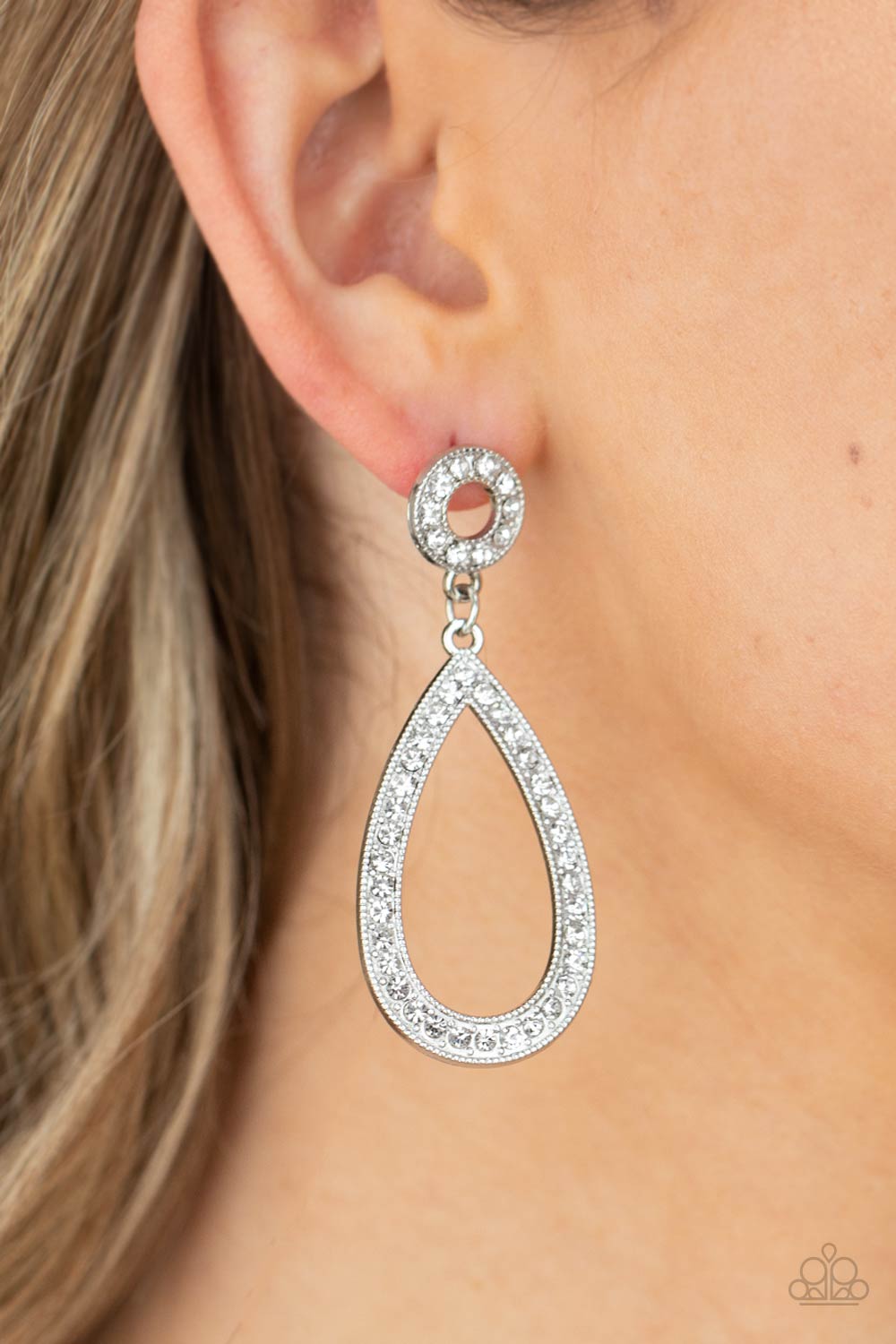 Regal Revival - White Earring - Paparazzi - Dare2bdazzlin N Jewelry