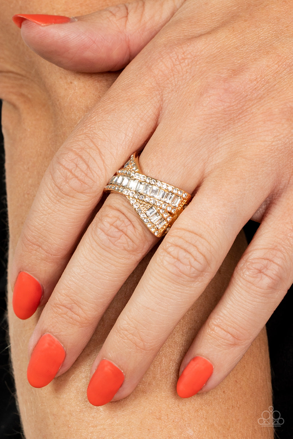 Status Update - Gold Ring - Paparazzi - Dare2bdazzlin N Jewelry