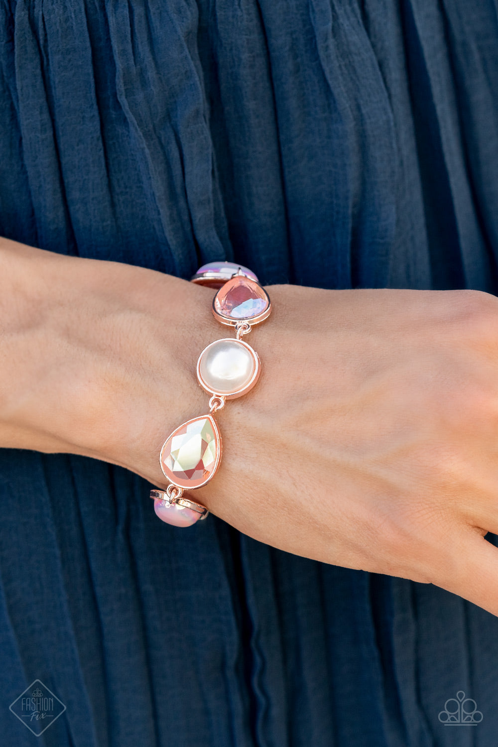 Nostalgically Nautical - Rose Gold Bracelet - Paparazzi - Dare2bdazzlin N Jewelry