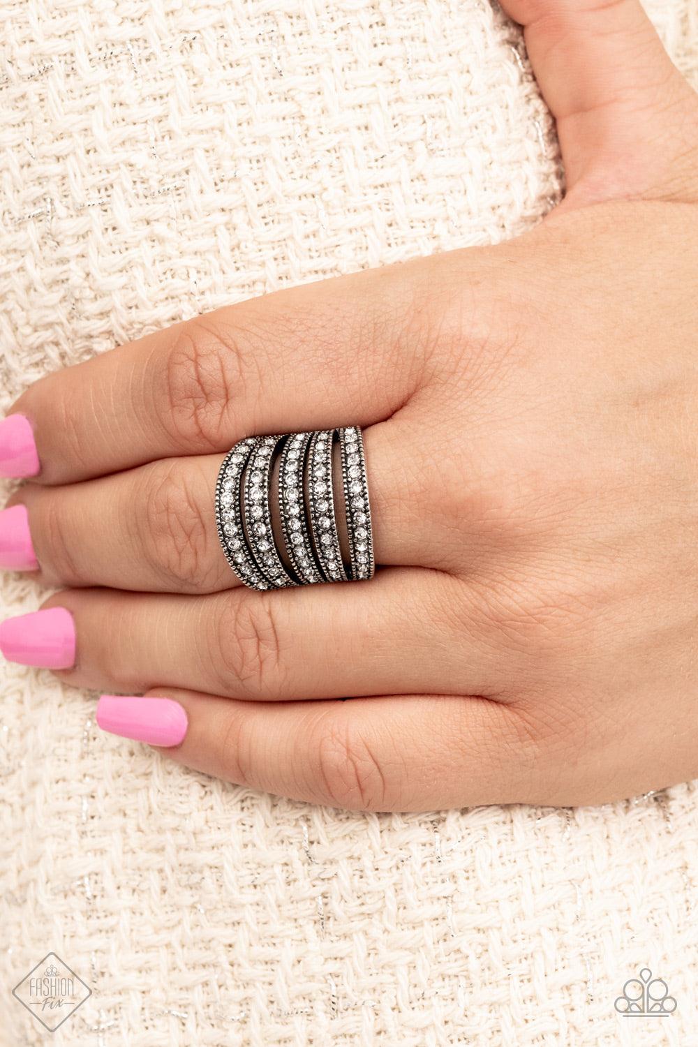 Empirical Sparkle - White Ring - Paparazzi - Dare2bdazzlin N Jewelry