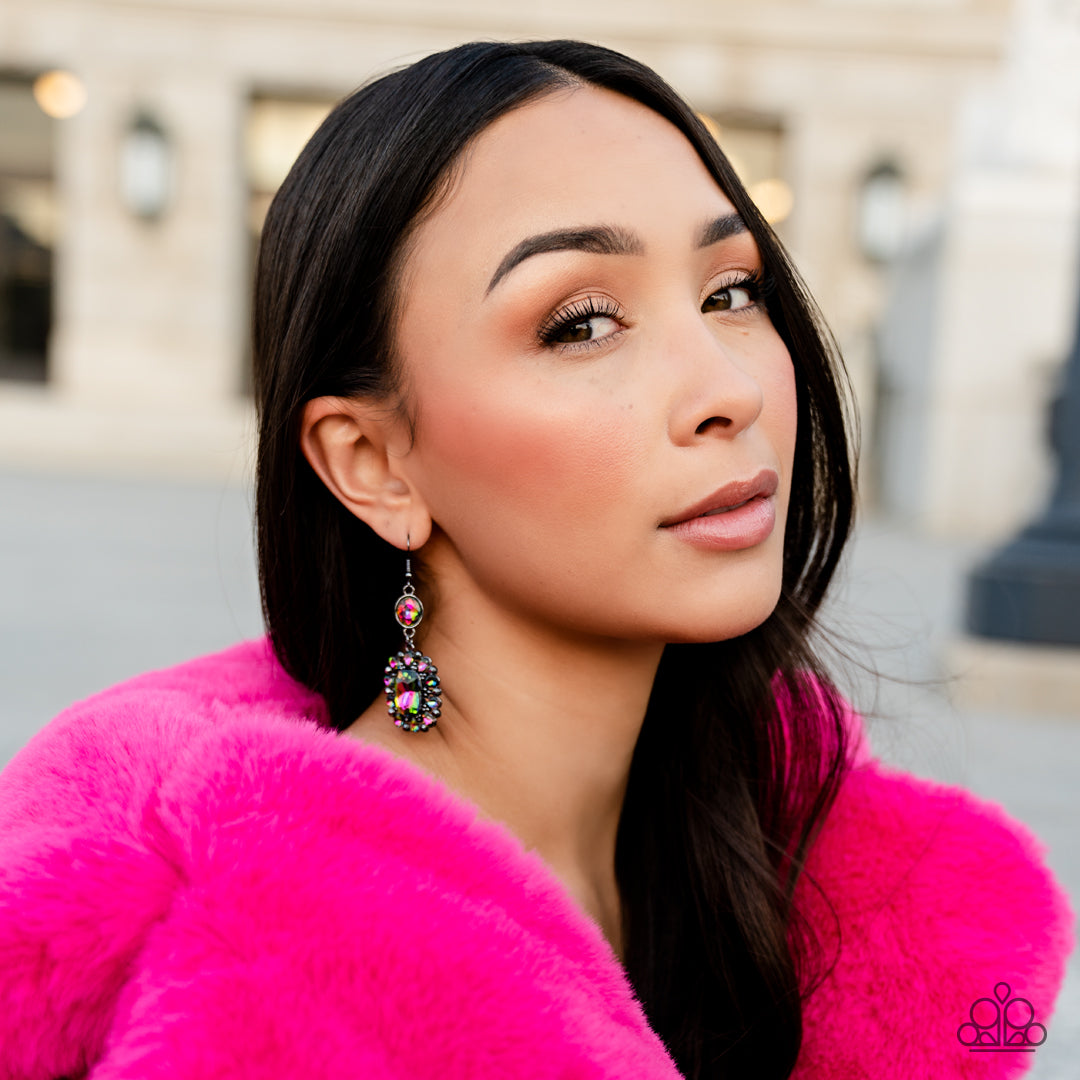 Capriciously Cosmopolitan - Multi Earring - Paparazzi - Dare2bdazzlin N Jewelry