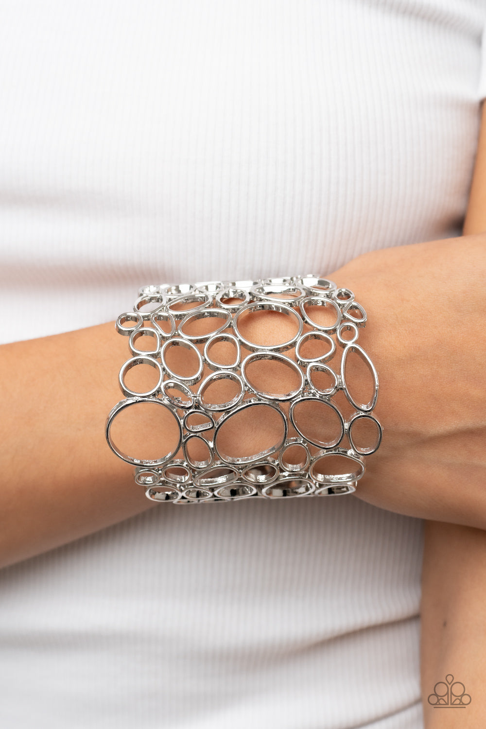 All Turned Around - Silver Bracelet - Paparazzi - Dare2bdazzlin N Jewelry