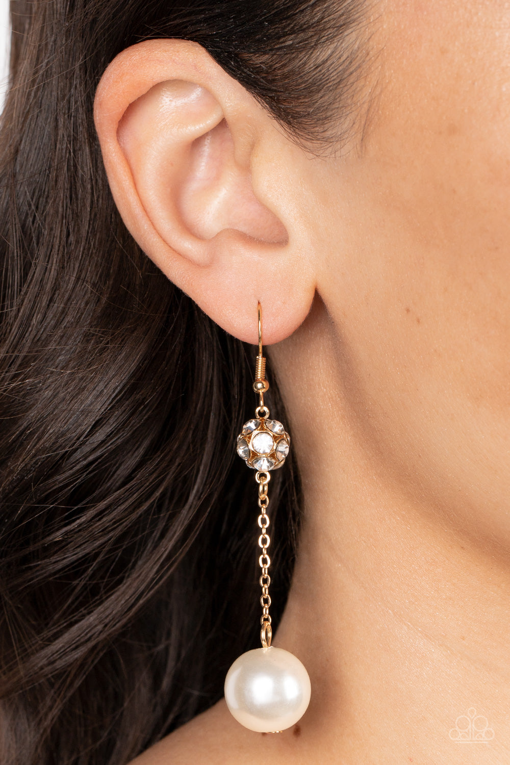 Nautical Nostalgia - Gold Earring - Paparazzi - Dare2bdazzlin N Jewelry