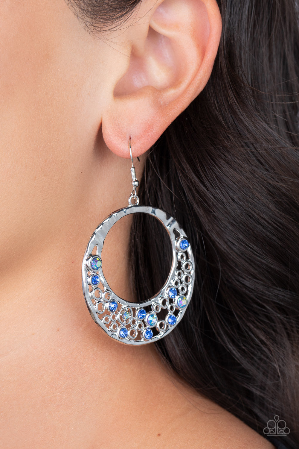 Enchanted Effervescence - Blue Earring - Paparazzi - Dare2bdazzlin N Jewelry