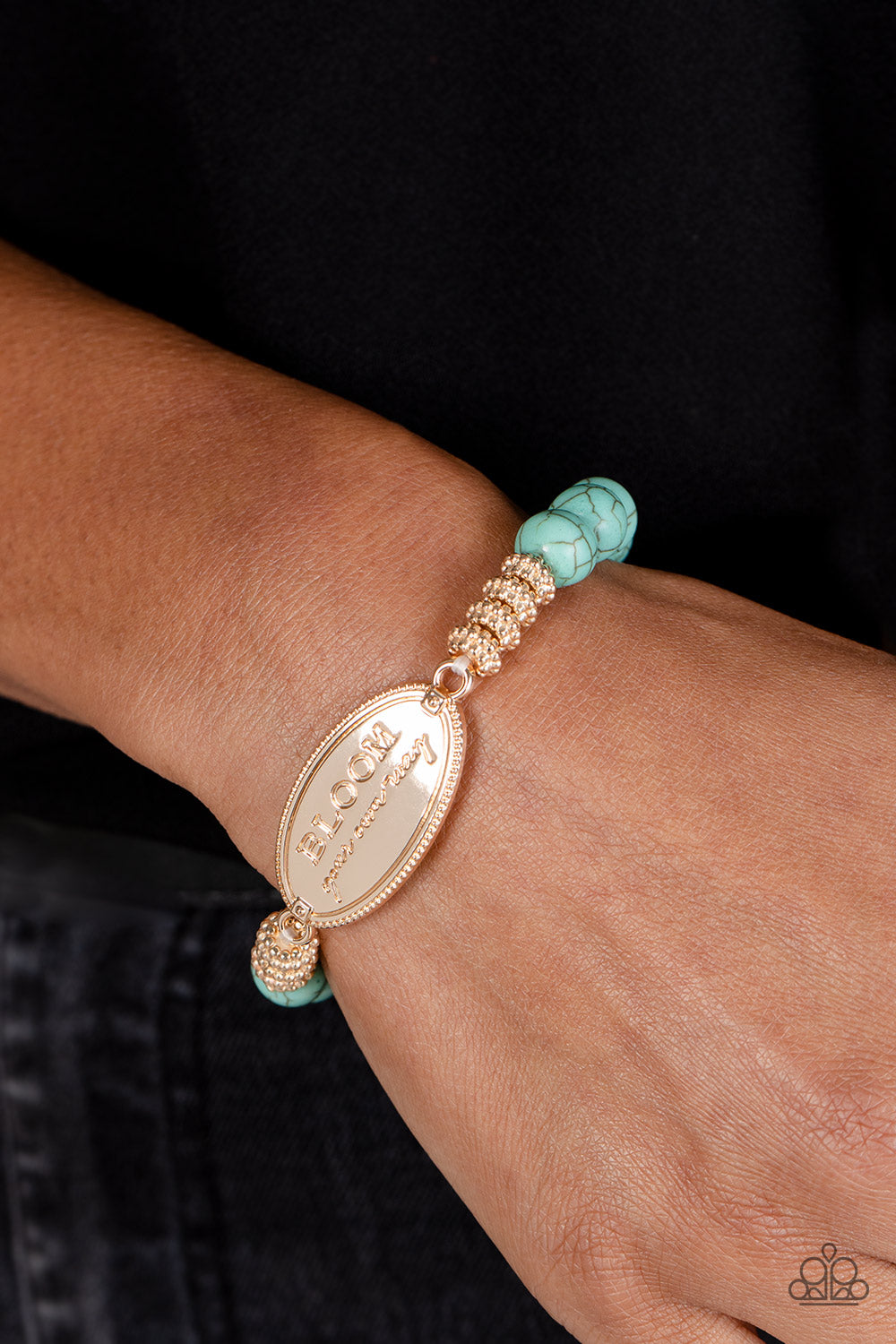 Bedouin Bloom - Gold Bracelet - Paparazzi - Dare2bdazzlin N Jewelry