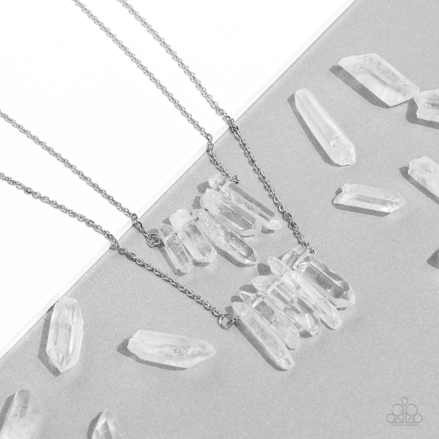 Crystal Catwalk - White Necklace - Paparazzi - Dare2bdazzlin N Jewelry