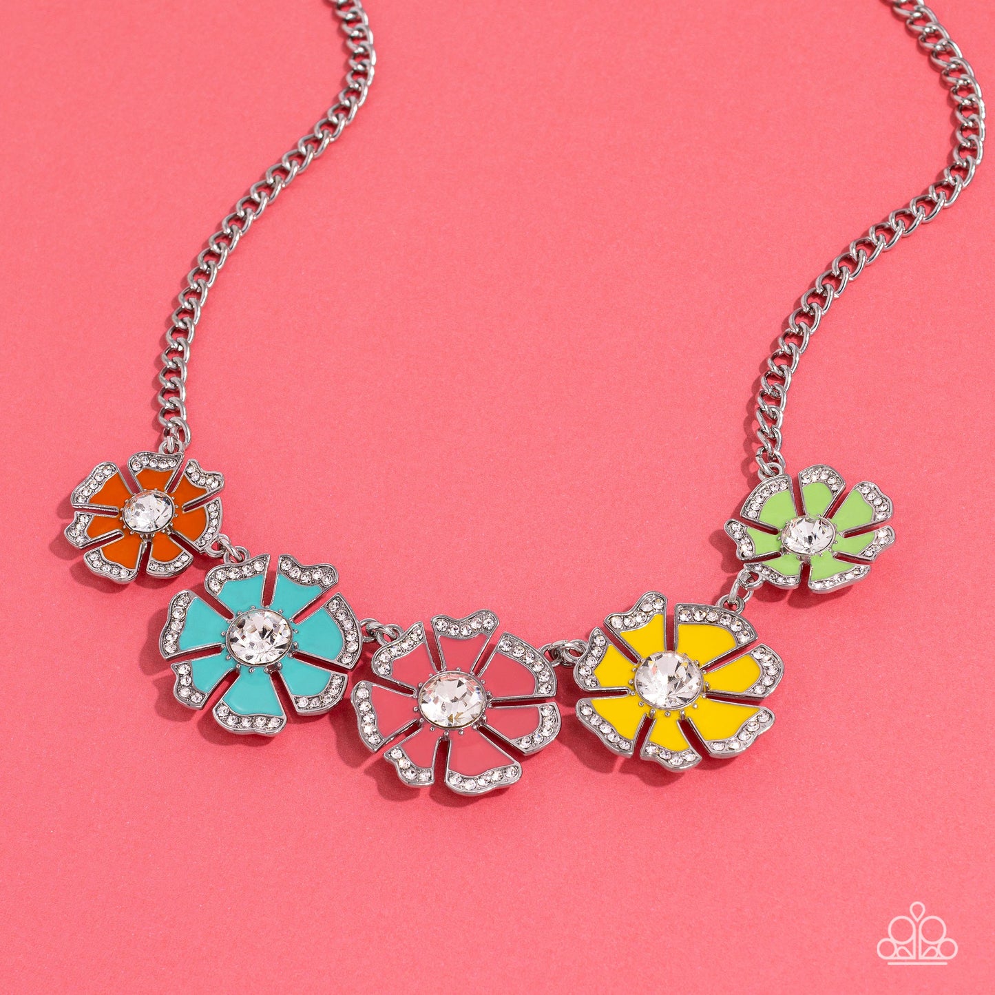 Playful Posies - Multi Necklace - Paparazzi - Dare2bdazzlin N Jewelry