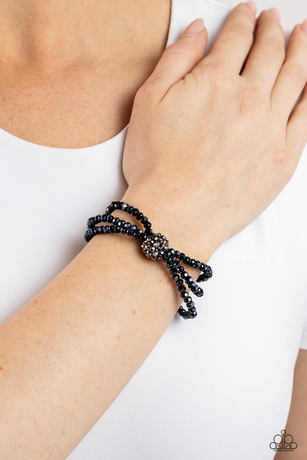 Twisted Theme - Blue Bracelet - Paparazzi - Dare2bdazzlin N Jewelry
