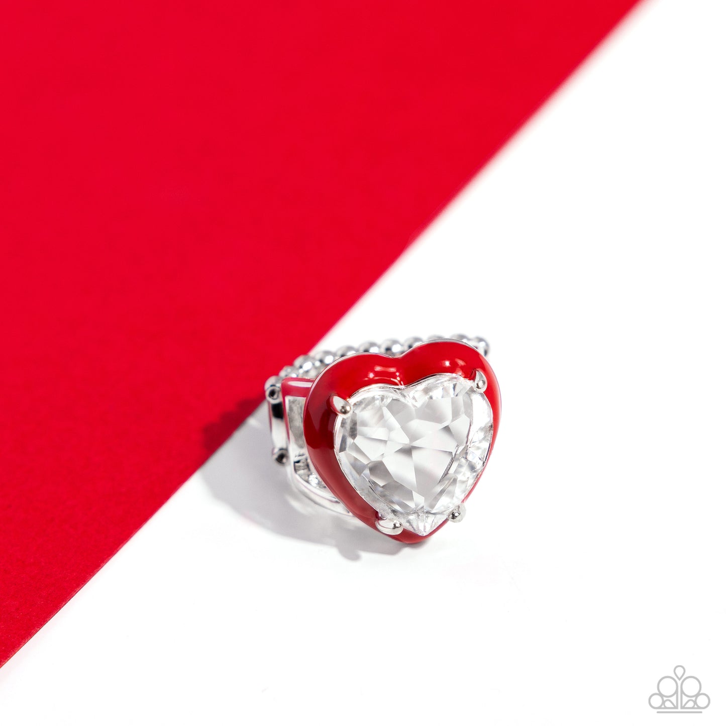 Hallmark Heart - Red Ring - Paparazzi - Dare2bdazzlin N Jewelry