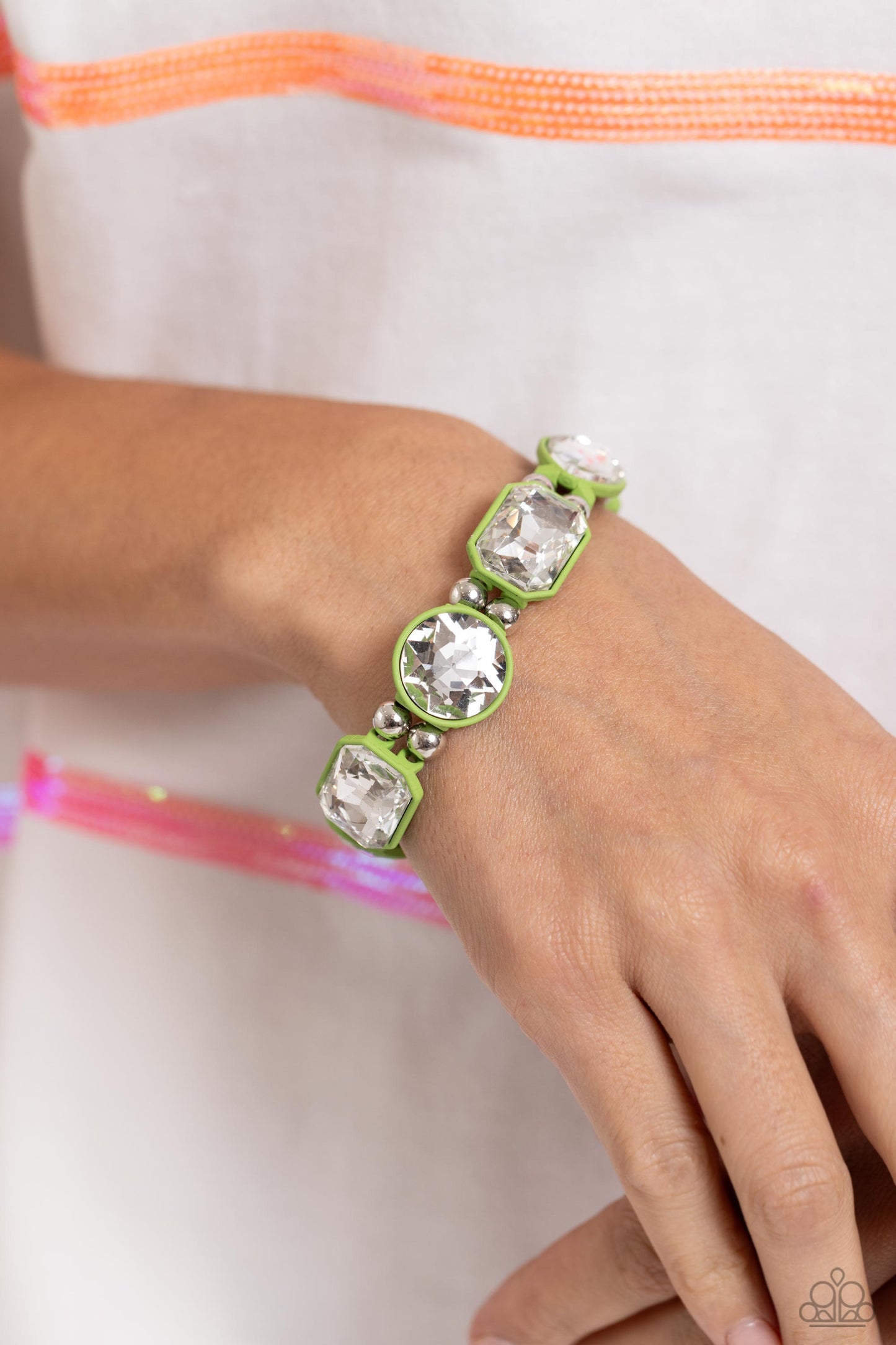 Transforming Taste - Green Bracelet - Paparazzi - Dare2bdazzlin N Jewelry