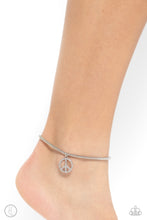 Load image into Gallery viewer, Pampered Peacemaker - White Anklet - Paparazzi - Dare2bdazzlin N Jewelry
