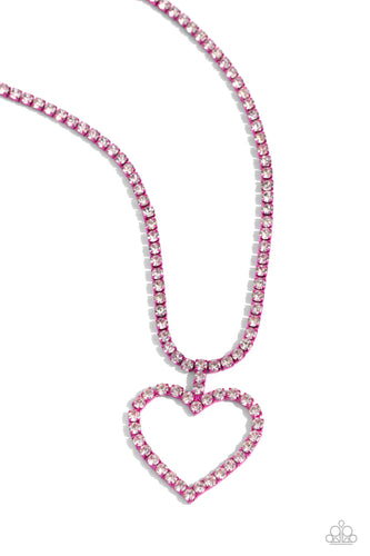 Flirting Fancy - Pink Necklace - Paparazzi - Dare2bdazzlin N Jewelry