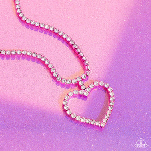 Flirting Fancy - Pink Necklace - Paparazzi - Dare2bdazzlin N Jewelry