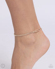 Load image into Gallery viewer, Dainty Declaration - Gold Anklet - Paparazzi - Dare2bdazzlin N Jewelry
