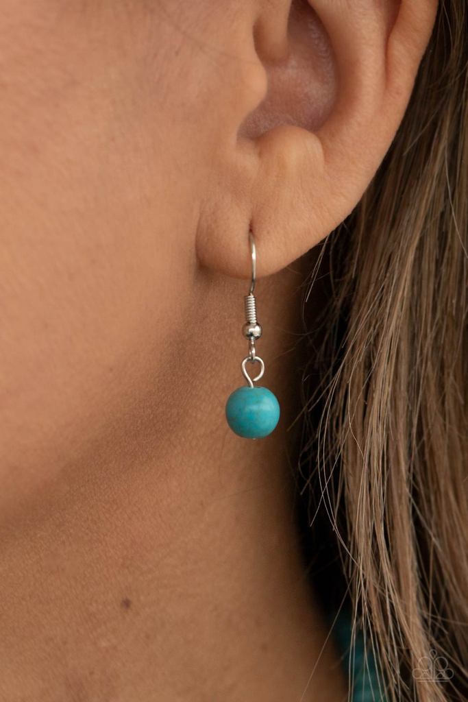 A Heart Of Stone Blue Necklace - Paparazzi - Dare2bdazzlin N Jewelry