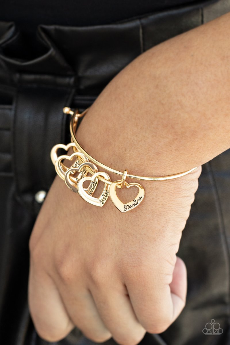 A Charmed Society Gold Bracelet - Paparazzi - Dare2bdazzlin N Jewelry