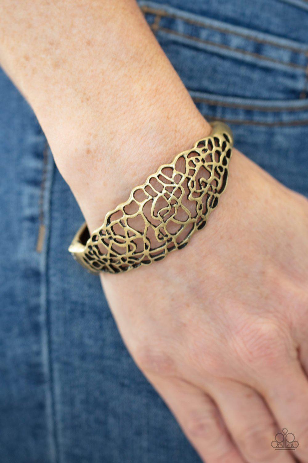 Airy Asymmetry - Brass Bracelet - Paparazzi - Dare2bdazzlin N Jewelry