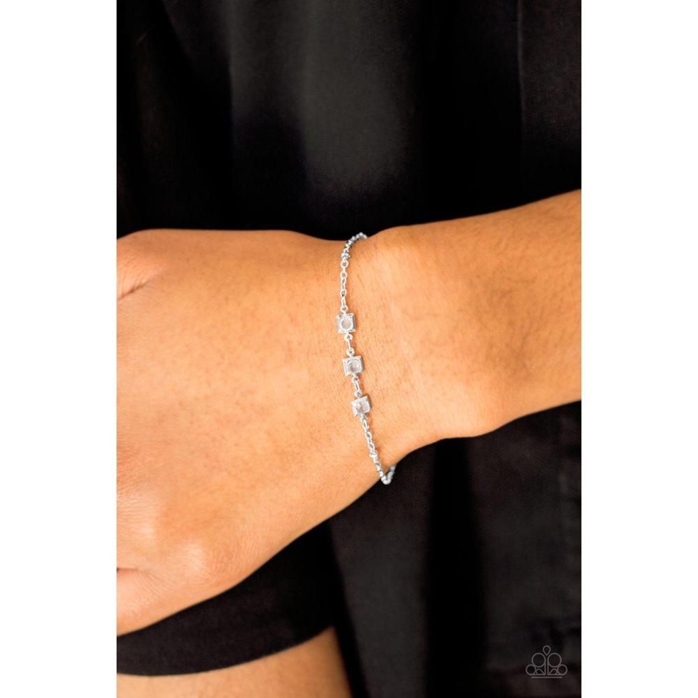 All I Have To Do Is GLEAM - White Bracelet - Paparazzi - Dare2bdazzlin N Jewelry