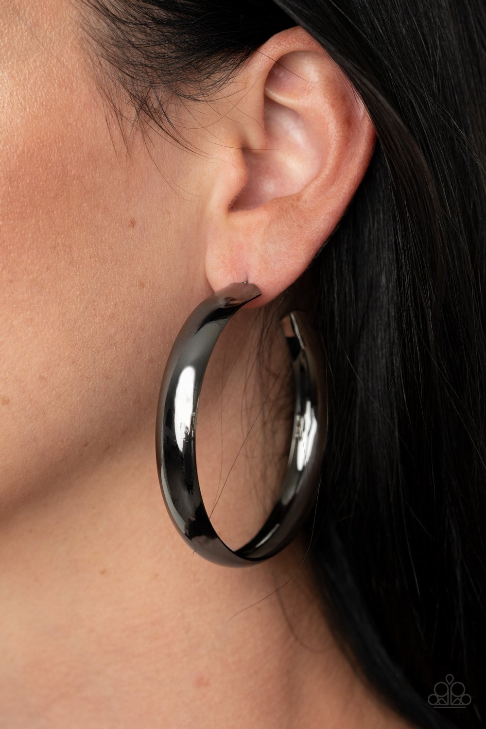 BEVEL In It - Black Earring - Paparazzi - Dare2bdazzlin N Jewelry